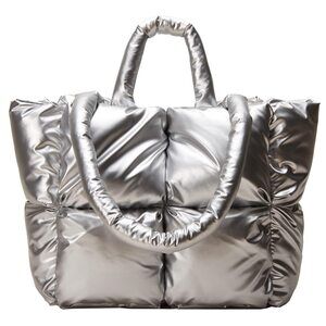 7604 Puffer Shoulder Bag Mini Down Satchel Hobo Bag Quilted Tote Bag Chic
